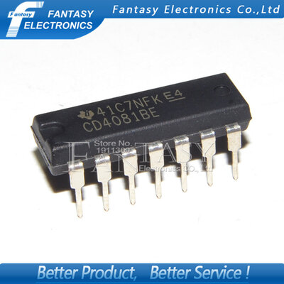 

10PCS CD4081BE DIP14 CD4081 DIP new and original IC free shipping