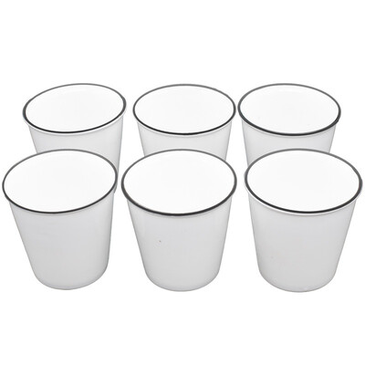 

Yitao pottery office cup cup mug cup cup 300ml white porcelain large black ceramic cup