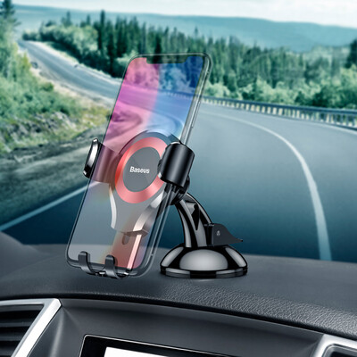 

Baseus Universal Gravity Car Phone Holder Sucker Suction Cup Windshield Car Holder For iPhone X Samsung S9 S8 Phone Holder Stand