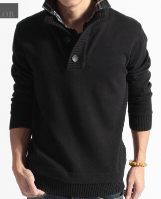 

Black Men sweater Korean sweater boy