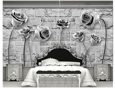 

Фото обои 3D роза европейский стиль ретро имитация мягкие росписи спальня гостиная ТВ фон нетканые обои фреска
