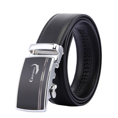 

Crocodile CROCODILE Fashion Casual Leather Men's Belt Automatic Button Men's Belt 13512129-01 Black