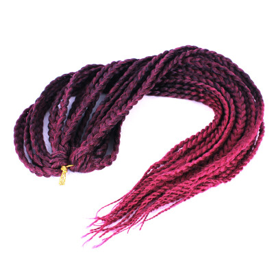 

1824 Inch synthetic box braids Crochet Braids Hair Extension Ombre Color Straight Braiding Hair Crochet Braids Hair Extension