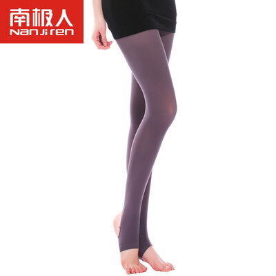 

Antarctic Nanjiren spring&autumn thick stockings pantyhose female anti-hook velvet base slimming leg socks 80D wine red pantyhose all yards