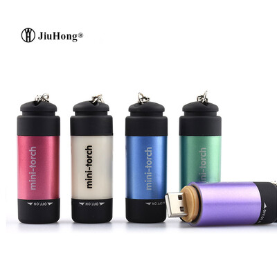 

Новый миниый проблесковый свет факела USB факела светлый водоустойчивый факел многоцветный (5 частей / серия)