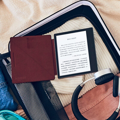 

New Kindle brand vertical leather case for Kindle OasisMerle
