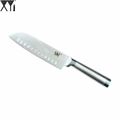 

Jяпонский кухонным ножом 7 "шеф - повар нож xyj многофункциональных нержавеющей стали сантоку нож не держаться лезвие лучшие кухон