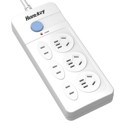 

Huntkey 603 6-pole 1.8m control switch socket / row plug / insert / plug board