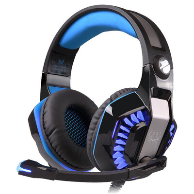 

Inaugural KOTION EACH G2000 second-generation computer gaming headset notebook desktop headset subwoofer microphone mic must eat dark blue