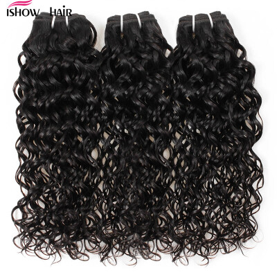 

2017 New Arrival Products 8A Brazilian Virgin Remy Hair 3Bundles Water Wave Human Hair Extensions Naturan Color