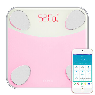 

ICOMON i9 body fat scale electronic scale body scale fat scale 20 body data APP control Bluetooth adapter for iOS and Android fat percentage health scale powder white