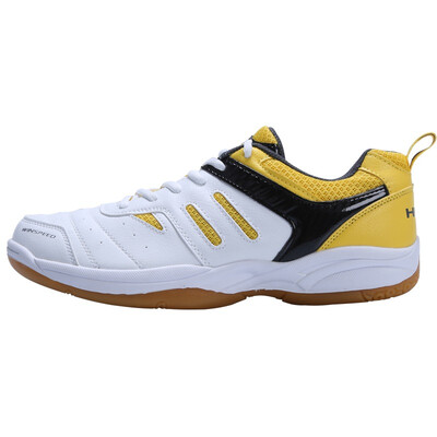 

HEAD Hyde men&women professional anti-skid wear anti-twist badminton shoes training series 1676 white yellow 41 yards