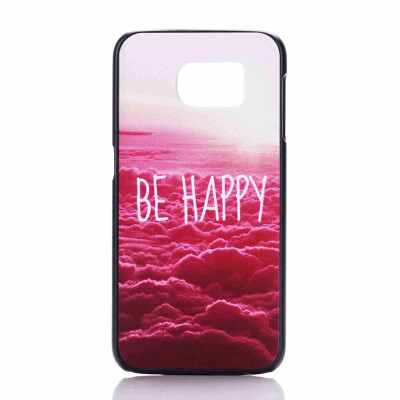 

Cartoon Plastic Phone Accessories Back Skin Case Cover for Samsung Galaxy S6 - Red Cloud