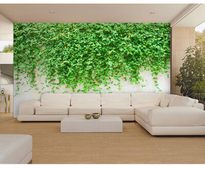 

Custom photo wallpaper 3D simple pastoral personality large murals vine garden hot pot shop wallpaper mural