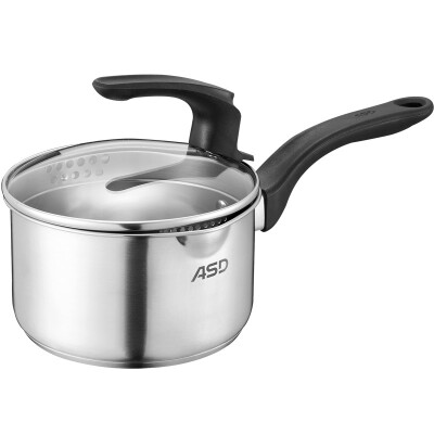 

【Jingdong Supermarket】 Ai Shida 304 stainless steel milk pot 16CM LG1916 instant noodles cooking pot pot thickening the end of the induction cooker universal