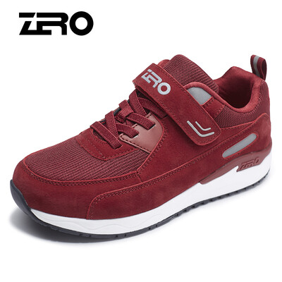 

Zero degree ZERO men&women sports outdoor middle-aged walking slip shock absorption casual old shoes Y73100 female models red 35
