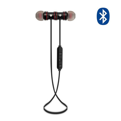 

Metal sports stereo Bluetooth headset wireless magnetic music Bluetooth anti-sweat headphone hot sale earphone