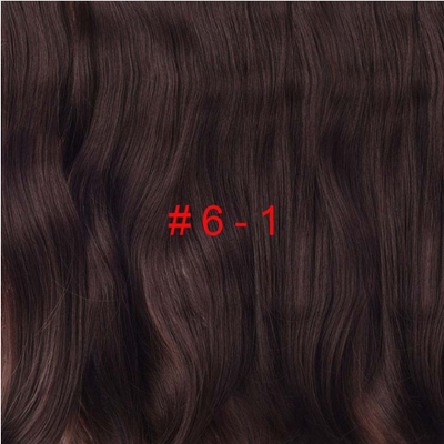 

Long 24" Stretched Wavy clip in Synthetic Hair Extensions 4 Clips One Piece Pure Color Heat Resistant Fiber 190g/piece