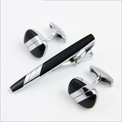 

Yoursfs® Men Classic Stainless Steel Wedding Engagement Cuff Links and Tie Clip Set