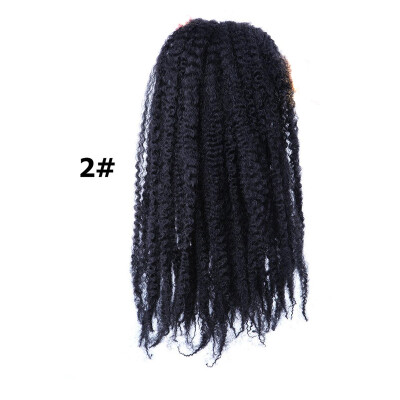 

18" Marly Hair Crochet Braids 30 Roots Bug Marley Braiding Hair Synthetic Bulk Hair Extension Low Temperture Fiber Rated 50