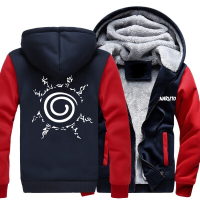 

2018 autumn hot anime sweatshirt men blood youth Uzumaki Naruto Fashion brand clothing hip hop fitness mens hoodies funny