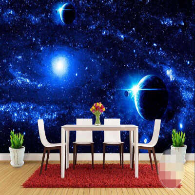 

Universe Starry Galaxy Planet Custom Photo Mural Background Wall Paper Living Room Sofa Bedroom TV Backdrop Wall Painting Modern