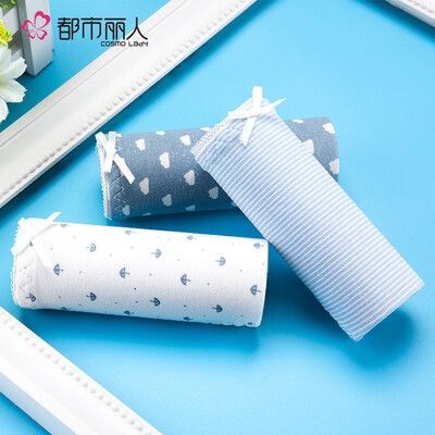 

Cosmo Lady cotton ladies underwear cute print sweet low waist briefs 3 loaded code