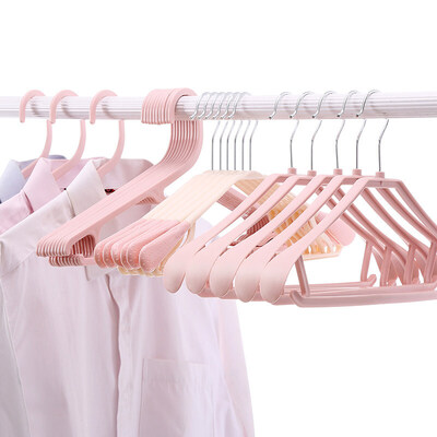 

hanger wide shoulder seamless drying rack non-slip can coordinate clothes hanger wet&dry plastic drying rack adult children non-slip clothes support 20
