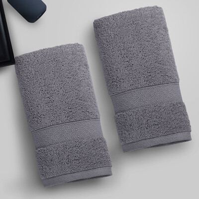 

Kangerxin five-star hotel towel cotton thick thick absorbent soft wash towel 2 installed elegant gray