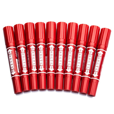 

Hero HERO double-headed oily marker student 10 loaded red 880