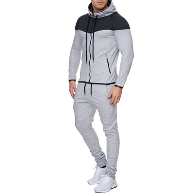 

New Men Fashion 2 Parts Hooded Sweatshirt&Sport Pants Set