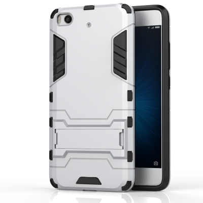 

Shockproof Ultra-thin Armor Plastic TPU Back Case Cover with Stand Holder Phone Case for XIAOMI 5S