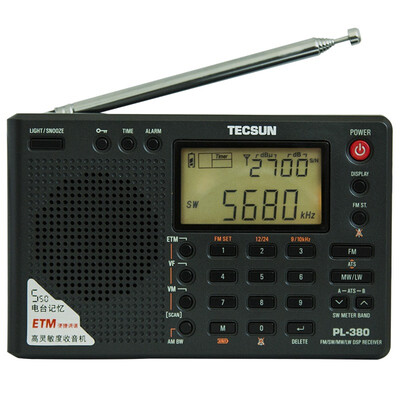 

Tecsun PL-380 elderly semiconductor digital display full-band radio campus radio four or six hearing test college entrance examination radio silver