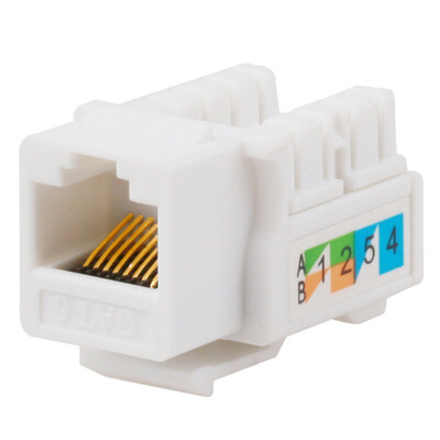 

Yamazawa SAMZHE telephone voice engineering grade module RJ11 wired telephone 4-core gold-plated communication socket CAT3 telephone line panel ten discount equipment DHMK10X