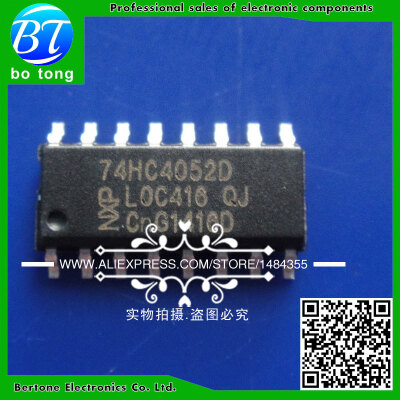 

Free shipping 20pcs SMD logic ics 74HC4052 74HC4052D SN74HC4052DR SOP-16