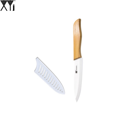 

Zirconia Ceramic Knife XYj Brand Bamboo Handle Sharp Blade High Quality 5" Slicing Kitchen Knife International Cooking Tools