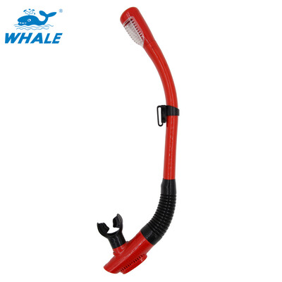 

Whale профессиональное снаряжение для подводного плавания дыхательная трубка Premium Ultra Flexible Free дайвинг Плавание Дайвинг Дыхательная трубка