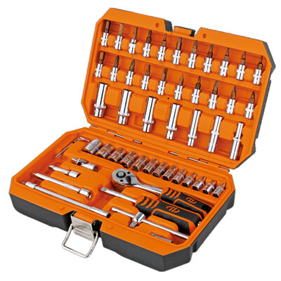 

Huafeng giant arrow HF-81053G 53 sets of international ratchet wrench socket set comprehensive auto repair mechanic repair kit set