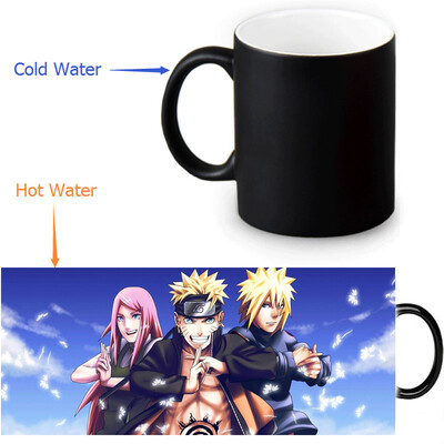 

Naruto 350ml12oz Heat Reveal Mug Color Change Coffee Cup Sensitive Morphing Mugs Magic Mug Milk Tea Cups
