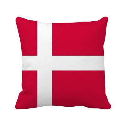 

Denmark National Flag Europe Country Square Throw Pillow Insert Cushion Cover Home Sofa Decor Gift