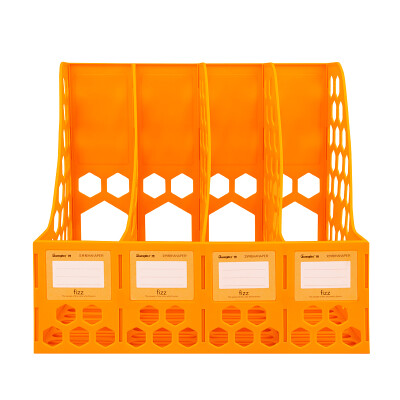 

Fizz thickened quad file box storage file basket file holder office supplies orange WJK9390