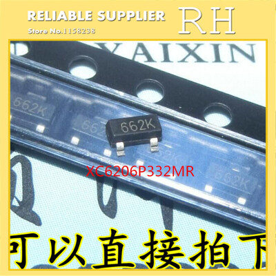 

200PCS/LOT XC6206P332MR XC6206 662K SOT23 3.3V/0.5A