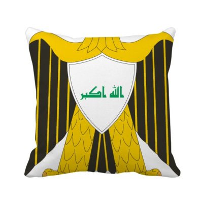 

Iraq National Emblem Country Square Throw Pillow Insert Cushion Cover Home Sofa Decor Gift