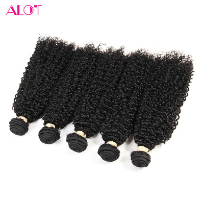 

Alot product Malaysian Hair Kinky Curly Weave weft 5 pcs a lot
