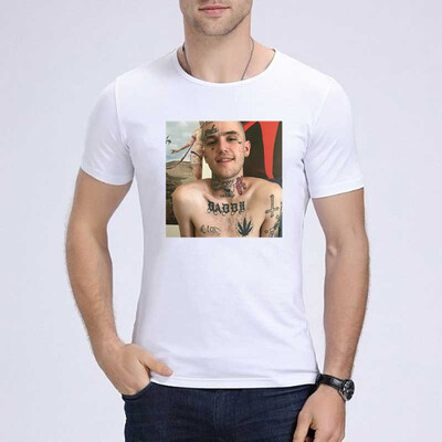 

HenReat высококачественный шелк хлопок Lil Peep мужчины Короткий рукав печатать футболку