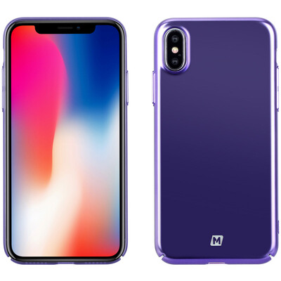 

MOMAX Apple X Mobile Shell iPhoneX Phone Чехол для телефона Телефонная стойка Вакуумное покрытие Защитный чехол Set 5.8 дюймов Фиолетовый