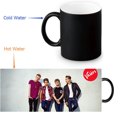 

The Vamps 350ml12oz Heat Reveal Mug Color Change Coffee Cup Sensitive Morphing Mugs Magic Mug Milk Tea Cups