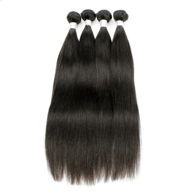 

kisshair 4pcs/lot remy Brazilian human hair weft silky straight hair bundles for Christmas sales