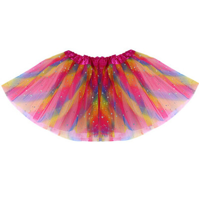 

CANISFashion Baby Girls Rainbow Pattern Ballet Tutu Skirt