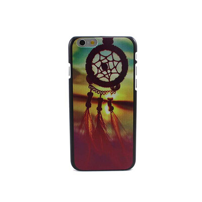 

Модные готической панк-мультфильм Pattern задняя крышка телефона случая кожи iPhone 6 4.7 "- перья